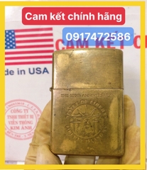 Bật lửa Zippo Mỹ Brass, Khắc ăn mòn chủ đề LIBERTY - Nữ Thần Tự Do, sản xuất 1996, Hàng chính hãng