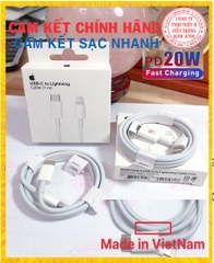 Dây sạc nhanh iphone PD 20W chân dẹp - Sử dụng cho IPhone 12 Pro Max/ 11 Pro/ X/ XS Max/ 8/ 8 Plus/ 7/ 7Plus