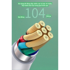 Dây sạc nhanh LI-TOP LX11 chân IOS (Túi) công suất 66W, Kim Ánh cho dùng thử 30 ngày, bảo hành 12 tháng
