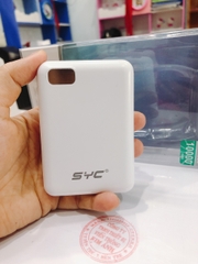Sạc dự phòng SYC BP 350 mini dung lượng 10000 mAh, có màn hình hiển thị pin