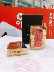 Bật lửa Zippo Armor vỏ dầy, khắc chìm Chim Đậu Đầu Lâu, hàng loại 1 vỏ bằng đồng có tem đỏ