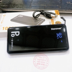 Pin sạc dự phòng Hammer (HP1) 10.000 mAh, sạc nhanh QC 3.0, PD 20w, màn hình LCD hiển thị pin, Hàng chính hãng
