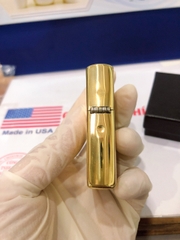 Bật lửa Zippo Mỹ Brushed Brass Khắc ăn mòn chủ đề BODY BACK, Hàng chính hãng