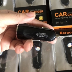 Sạc xe hơi Koracell CA05 - 2,4A có 2 cổng USB  hàng chính hãng bảo hành 12 tháng