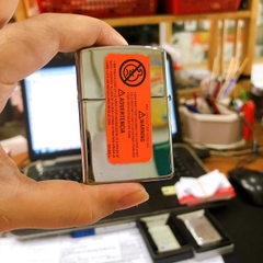 Bật lửa Zippo Mỹ mã 250 high polish chrome trơn bóng, Hàng chính hãng