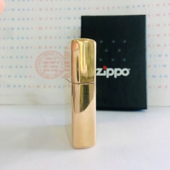 Bật lửa Zippo Mỹ High Polish Brass - Vỏ thay thế chính hãng, có giấy nhập khẩu kèm theo