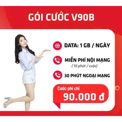 Sim Viettel 4G đã kích hoạt, Gói cước V90B - Combo DATA + Thoại Chỉ 90K/Tháng, hàng chính hãng