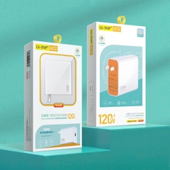 Bộ sạc nhanh 120W LI-TOP T12 3in1 (Type C, L, V8), đạt chứng nhận 3C tiêu chuẩn quốc gia, bảo hành 12 tháng