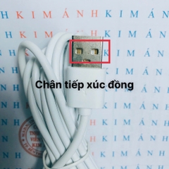 Dây sạc 3 mét dòng điện 2A chân cắm Type C, chân tiếp xúc đồng sạc rất nhanh vào pin, Kim Ánh bảo hành 1 năm