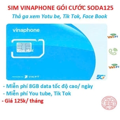 Sim Vinaphone các gói cước combo chuyên thoại, data và mạng xã hội : Tik tok, You tube, Face book, chỉ có tại Kim Ánh