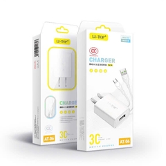 Bộ sạc Li-Top Rio Tinto AT06 5V- 2A chân Micro, chứng nhận 3C tiêu chuẩn quốc gia, bảo hành chính hãng 12 tháng