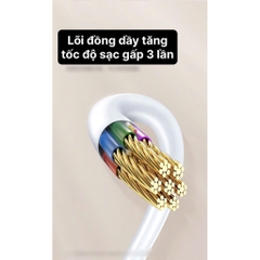 Dây sạc LI-TOP LX33 chân Type C (hộp giây), dòng điện 5V- 3A, Kim Ánh cho dùng thử 30 ngày, bảo hành chính hãng 12 tháng