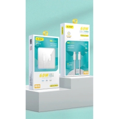 2m- Dây sạc LI-TOP PD15 Công suất 60W bện dù chân Type C ra Type C, được dùng thử 30 ngày, bảo hành chính hãng 12 tháng