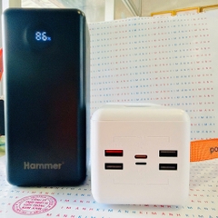 Sạc Dự Phòng Hammer H-PC06 22.5W Dung Lượng 50.000mAh, Kim Ánh Cam Kết Hàng Chính Hãng Bảo Hành 12 Tháng