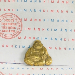 Miếng dán Eblem trang trí Zip po chủ đề Ông Phật Di Lặc, chất liệu đồng thau Solid Brass, hàng chuẩn zin Mỹ