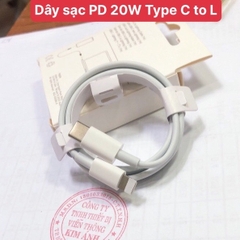 Dây sạc nhanh PD 20W 1 mét chân cắm Type C ra L sạc rất nhanh vào pin, Kim Ánh bảo hành 1 năm, được dùng thử 30 ngày