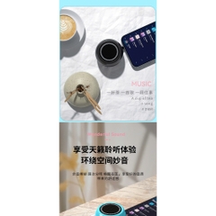 Loa Bluetooth YAYUSI A5 âm thanh trầm, thêm chân cắm tròn 3.5 ly ghim vào là phát loa, Hàng chính hãng
