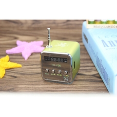 Loa bluetooth mini TD-V26, nhỏ gọn trong lòng bàn tay, chất liệu nhôm cao cấp, giá vừa túi tiền cho nhân viên, công nhân