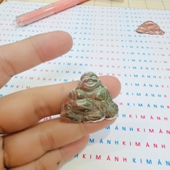 Miếng dán Eblem trang trí Zip po chủ đề Ông Phật Di Lặc, chất liệu đồng thau Solid Brass, hàng chuẩn zin Mỹ