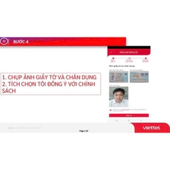 Sim 4G Viettel loại nguyên kít, nguyên seal tự đăng ký chính chủ tại nhà bằng App My Viettel