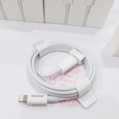 Dây cáp sạc Hammer PD 20W (C17) dùng cho IPhone, chân cắm Type C ra Lightning sạc nhanh vào pin, Check QR kiểm tra chính hãng, bảo hành 1 năm