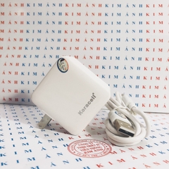 Bộ Sạc nhanh Koracell 2.4A chân Micro (2 cổng USB), check Qr kiểm tra hàng chính hãng, bảo hành 12 tháng