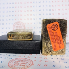 Bật Lửa Zippo Armor vỏ dầy chủ đề Constantine Thánh Giá, hàng cao cấp Vỏ bằng Đồng