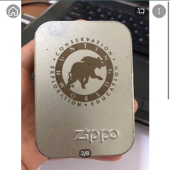 ZIPPO MỸ SƠN TĨNH ĐIỆN KHẮC ĂN MÒN VOI HUNTING
