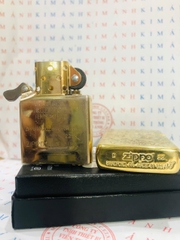 Bật lửa Zippo Armor Brush Brass MỸ mã 168 khắc 3D nổi 2 mặt Hồ Ly Chúa 9 đuôi, Hàng chính hãng