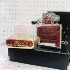 Bật Lửa Ziippo khắc 5 MẶT HÌNH THIẾU NỮ, Vỏ đồng có tem đỏ