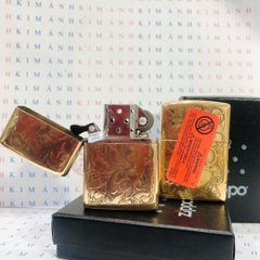 Bật Lửa Ziippo khắc 5 MẶT HÌNH THIẾU NỮ, Vỏ đồng có tem đỏ