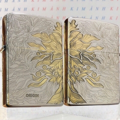 Hộp quẹt, bật lửa CHIEF chính hãng, khắc laser chủ đề ORIGIN LIMITED, vỏ bằng đồng bền bỉ sáng bóng theo thời gian