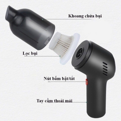 Máy hút bụi cầm tay không dây - HELLOLEIBOO lực hút 9000PA