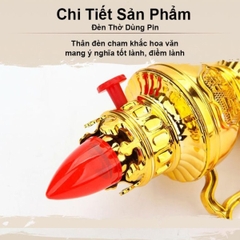Đèn thờ vĩnh cửu, sử dụng pin, thiết kế hài hòa