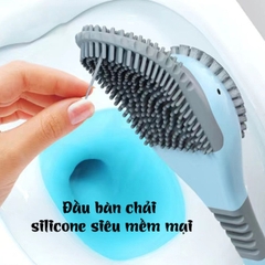 Chổi cọ nhà vệ sinh silicon hình con vịt cute tiện dụng