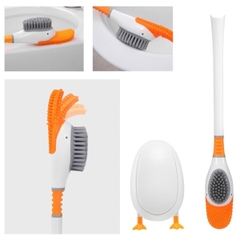 Chổi cọ nhà vệ sinh silicon hình con vịt cute tiện dụng