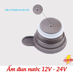 Ấm đun nước trên xe ô tô 12V - 24V, ấm siêu tốc Kaisida H06