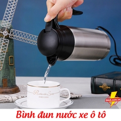 Bình đun nước trên xe ô tô 12V - 24V, ấm đun nước, ấm siêu tốc DF-18