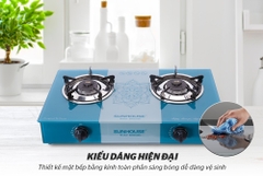Bếp gas đôi mặt kính Sunhouse SHB3336