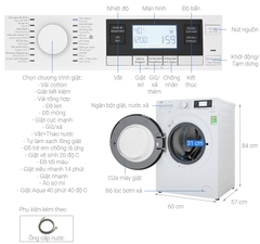 Máy giặt lồng ngang BEKO WMY8634XSO 8kg