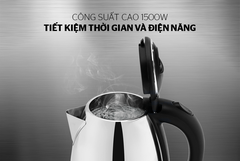 ẤM SIÊU TỐC INOX 1.8L HAPPY TIME HTD1081