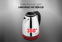 ẤM SIÊU TỐC INOX 1.8L HAPPY TIME HTD1081