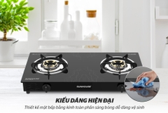 Bếp gas đôi dương kính Sunhouse SHB3212