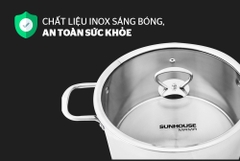 Bộ nồi inox 5 đáy Sunhouse Mama SH784