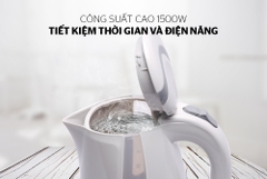 ẤM SIÊU TỐC NHỰA SUNHOUSE SHD1300 TRẮNG