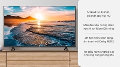 Tivi TCL 50in android 9.0 internet 50P618, giọng nói 4K