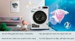 Máy giặt cửa ngang Toshiba 9,5kg trắng TW-BK105S2V(WS)