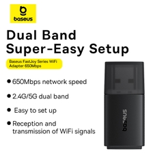 USB Wifi tốc độ cao Baseus FastJoy Series WiFi Adapter (Ăngten Trong)