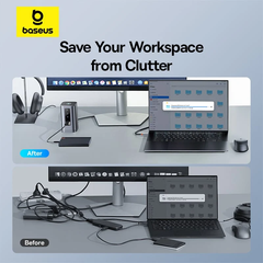 Hub Mở Rộng Đa Năng Baseus Spacemate Series 11-in-1 Docking Station WIN Version ( xuất 3 màn hình mở rộng MST cho Windows )