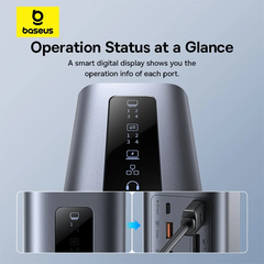 Hub Mở Rộng Đa Năng Baseus Spacemate Series 11-in-1 Docking Station WIN Version ( xuất 3 màn hình mở rộng MST cho Windows )
